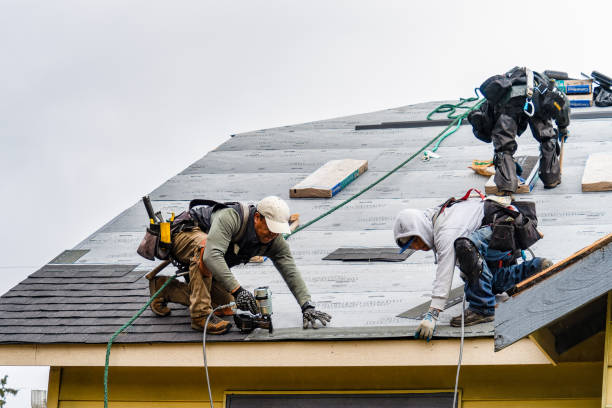 Professional Storm Damage Roof Repair technician working in Bellevue, WI